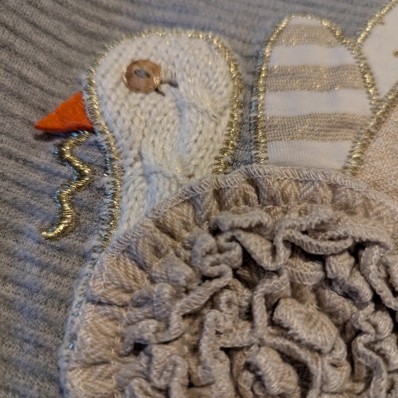 Mud Pie Turkey Top size 0-6 months - Picture 2 of 7